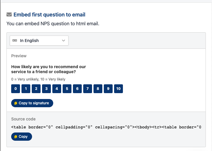 embed to email